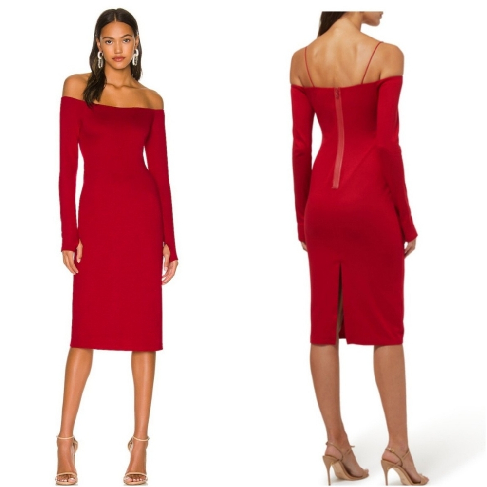 Alice + Olivia Off the shoulder Knee-Length Dress w/ Tags NWT